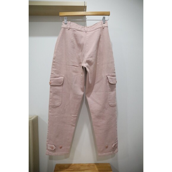 Aritzia Wilfred Free Size 4 Womens Pink Modern Cargo Pants Barbiecore Y2K Canvas - Picture 4 of 12